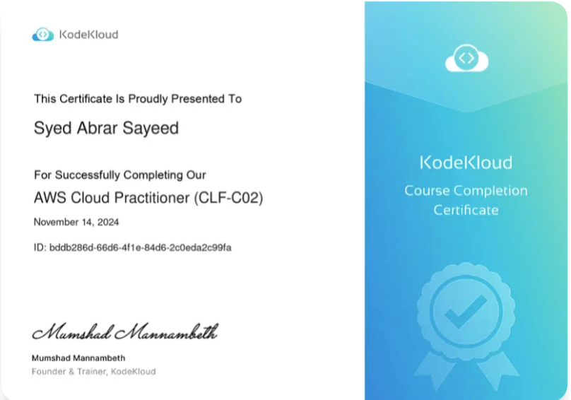 AWS Certification 1